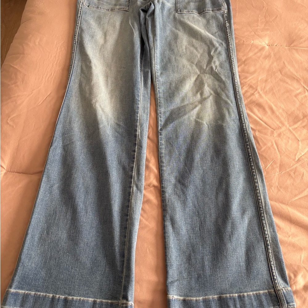 White House Black Market Light Blue Flare Jeans